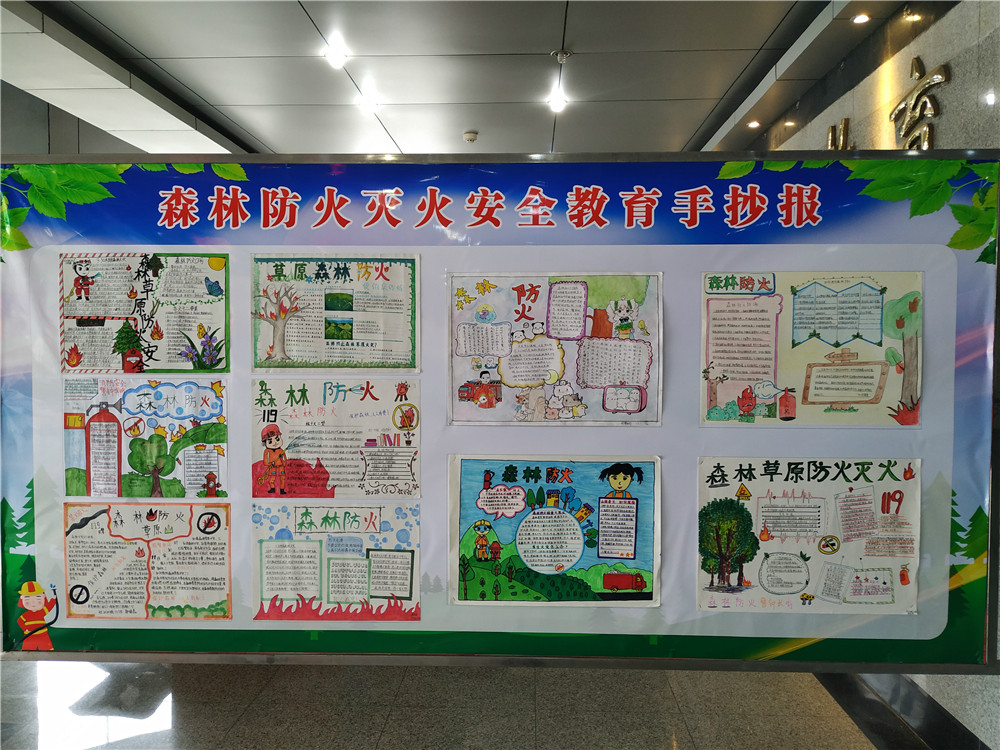 【初2019级,初2020级】我校开展"森林草原防灭火"安全教育手抄报比赛